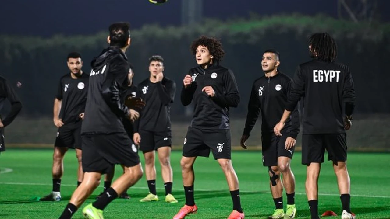 منتخب مصر يركز تدريباته المكثفة استعدادًا لمواجهة الأردن في كأس العرب